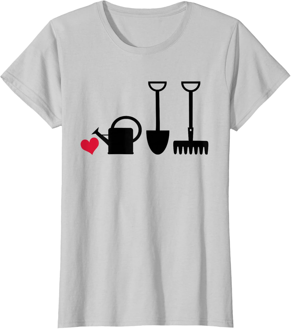 Garden - Gardening Tools T-Shirt - Silver Grey