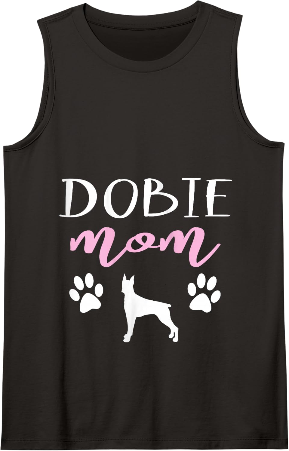 Womens Dobie Mom T-Shirt Doberman Pinscher Dog Owner Lover Gift Tank Top - Black
