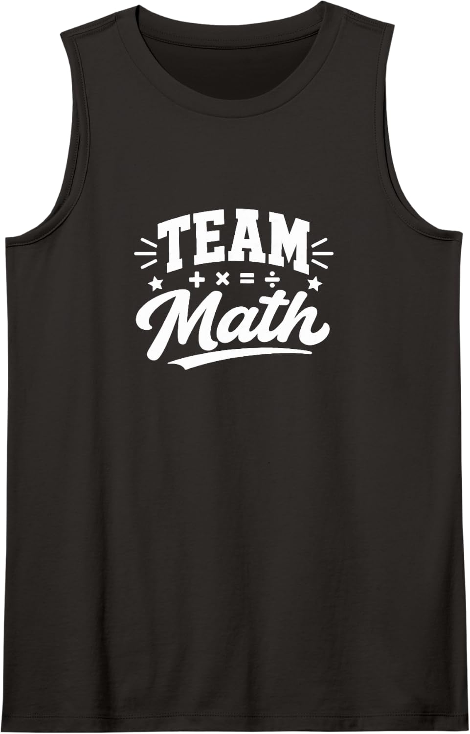 Team Math - Sleeveless Tank Top - Black