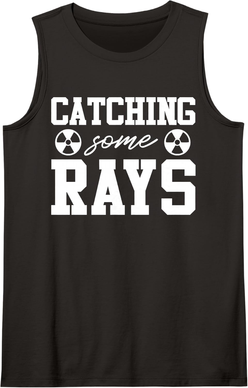 Radiology X-Ray Tech Funny Catching Some Rays Sleeveless Tank Top - Black