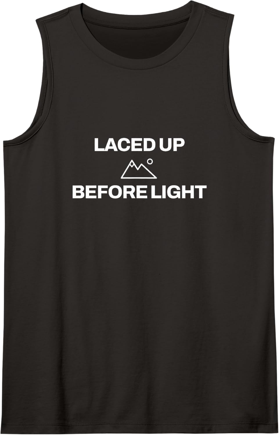 Hiking Trail Outdoors Summit Nature Lover Backpacking Sleeveless Tank Top - Black