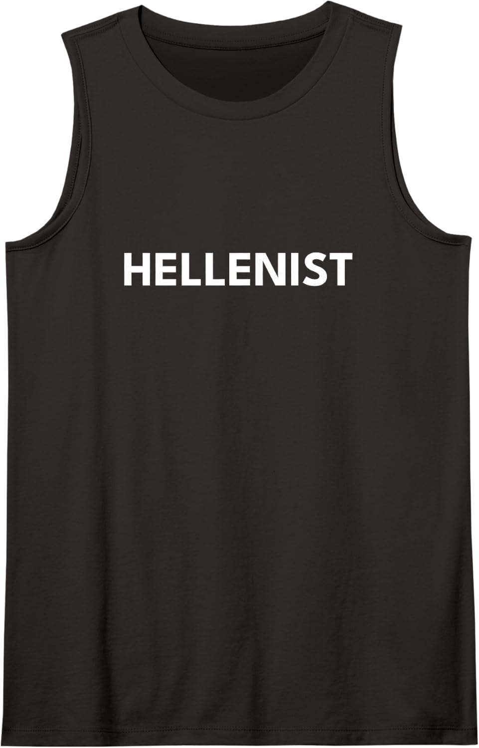 Hellenist Sleeveless Tank Top - Black