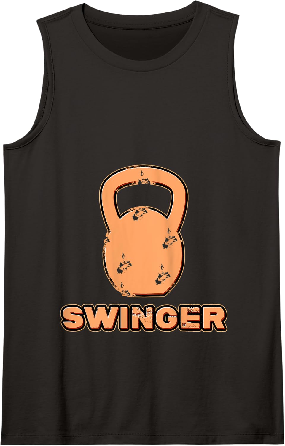 Kettlebell Funny Gym Workout Training Train Gym Kettlebell Tank Top - Black