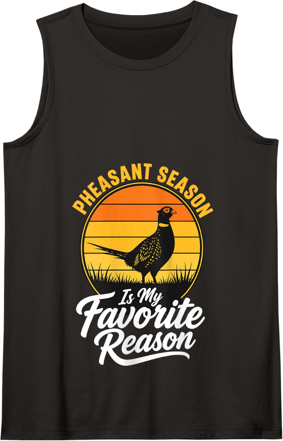 Pheasant Season Vintage Upland Bird Hunting Tank Top - Black