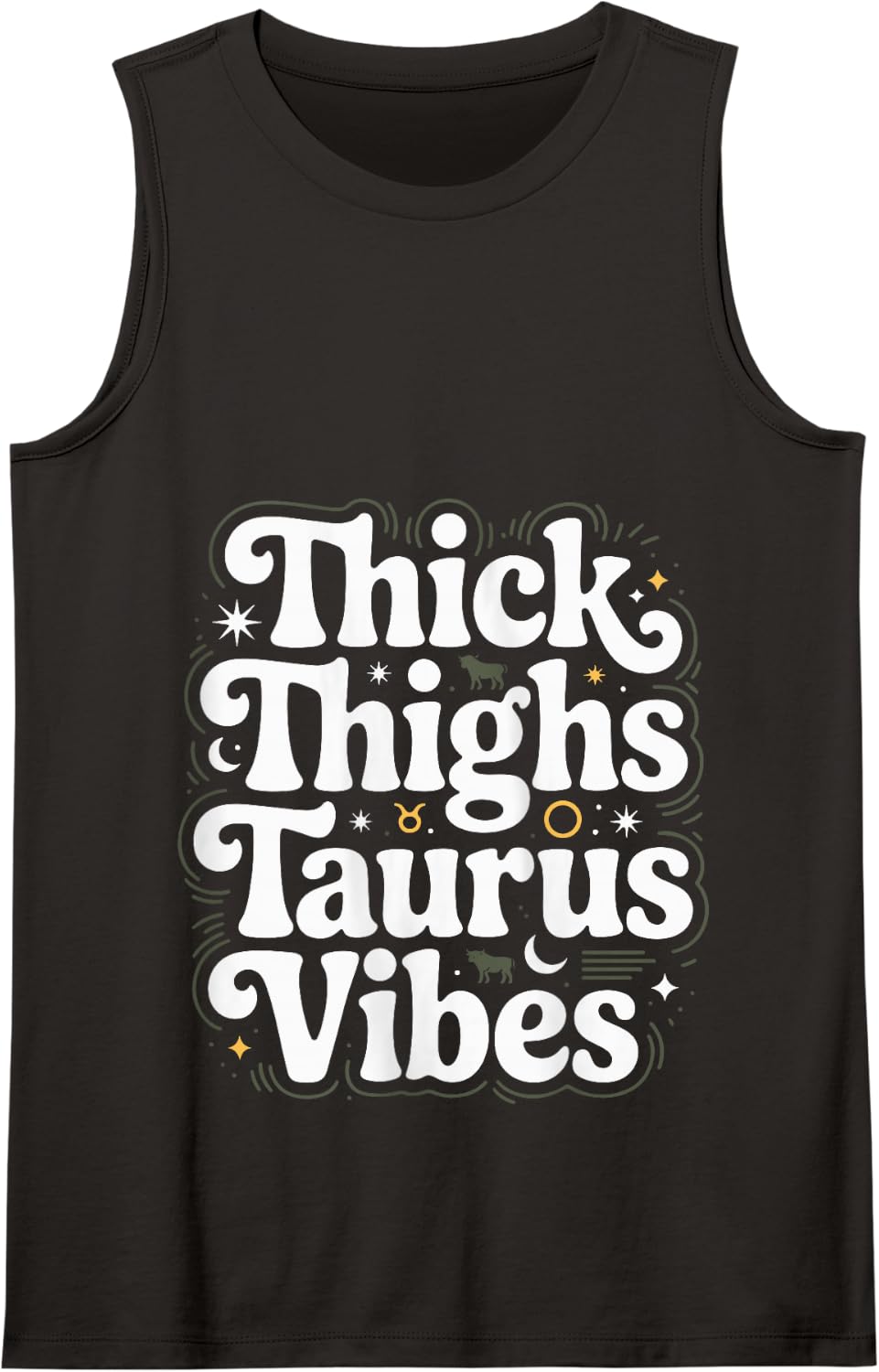 Taurus Birthday Zodiac Sign Taurus Melanin Black Afro Woman Tank Top - Black