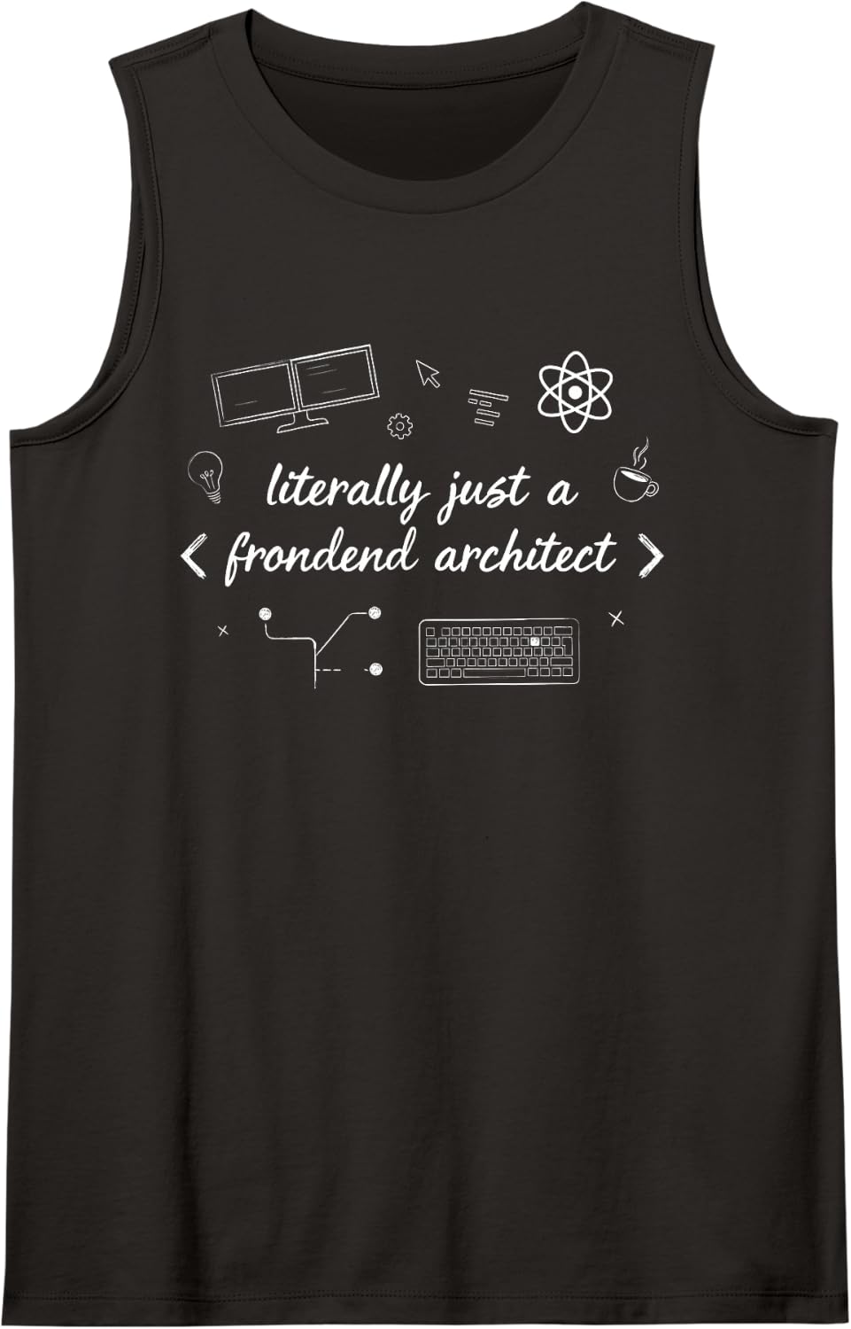 Frontend Architect Engineer Ui Web Developer Sleeveless Tank Top - Black