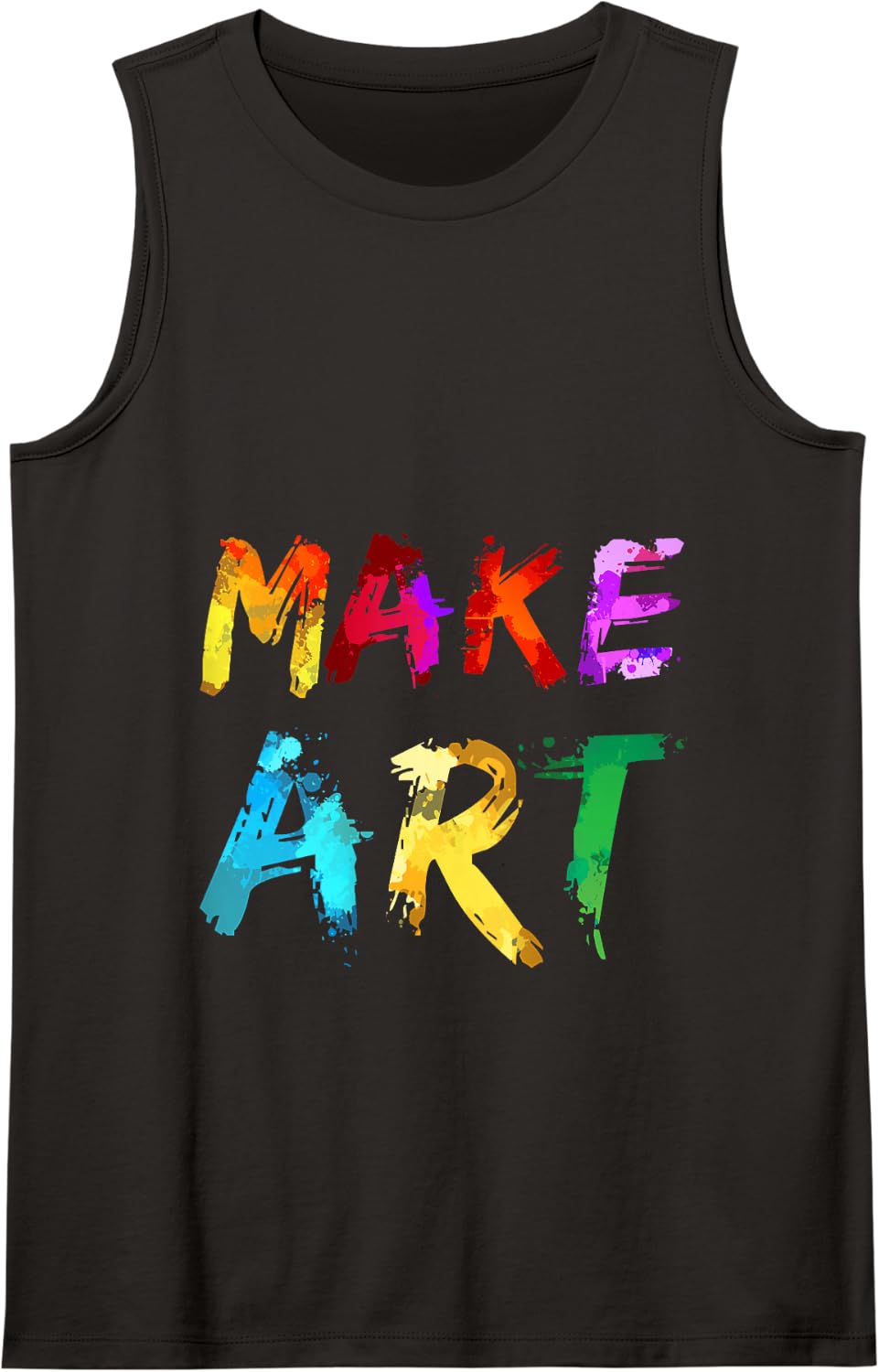 Make Art Painter Artist Teacher Artsy Gift Men Women Kids Tank Top - Black