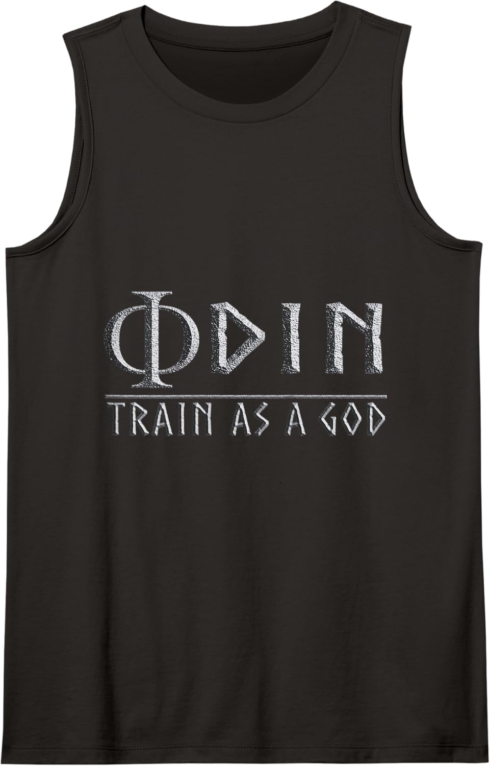 Vikings Odin Train As A God Norse Mythology Gym Training Tank Top - Black