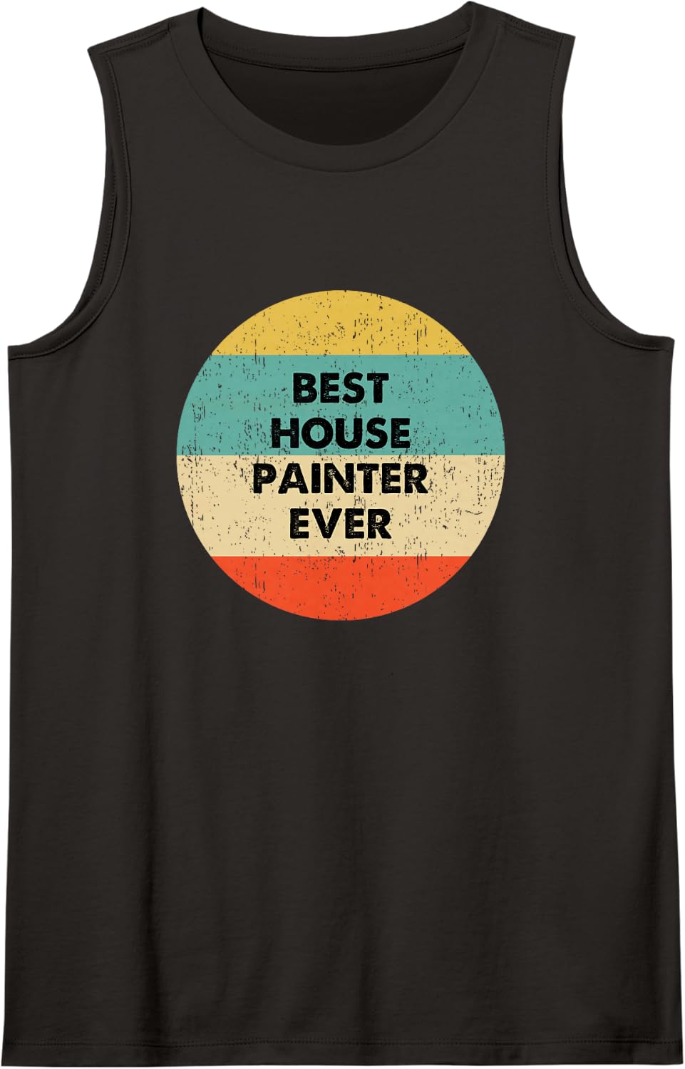 House Painter Sleeveless Tank Top - Black