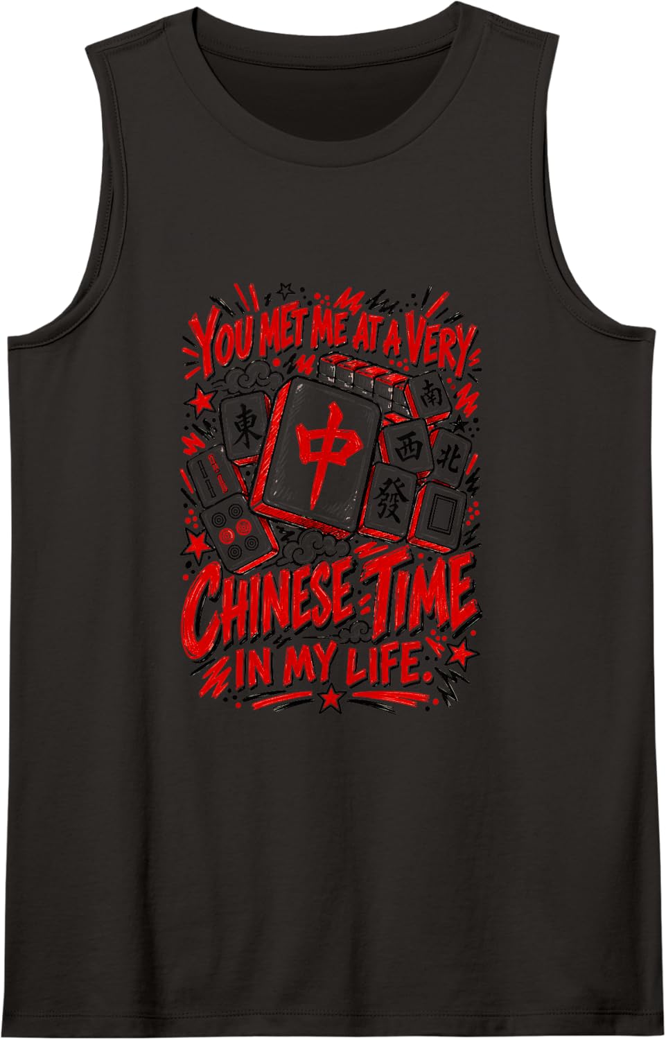 Life Sleeveless Tank Top - Black