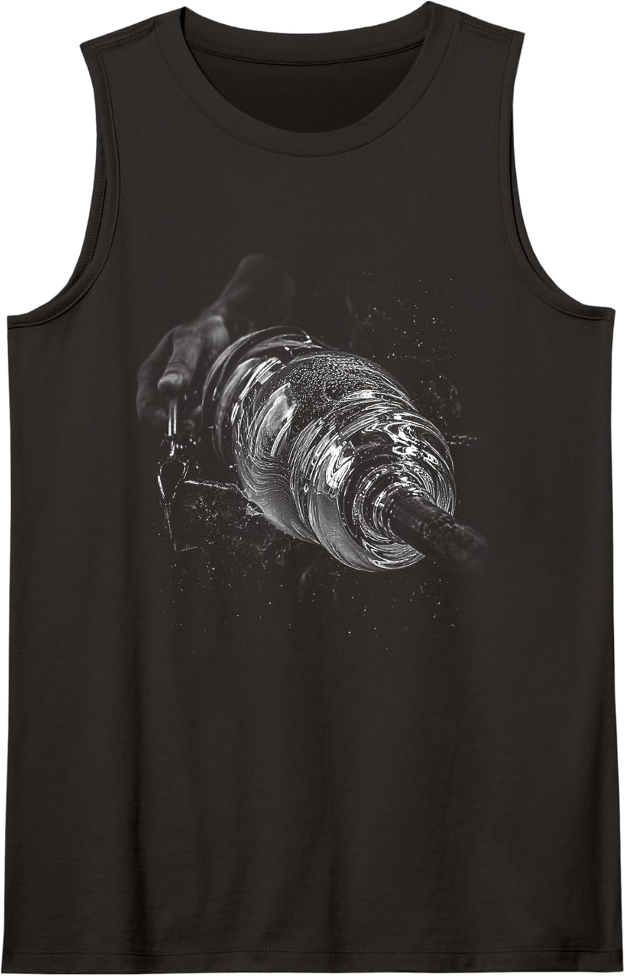 Glassblowing Molten for Glassblowers and Glass Art Sleeveless Tank Top - Black