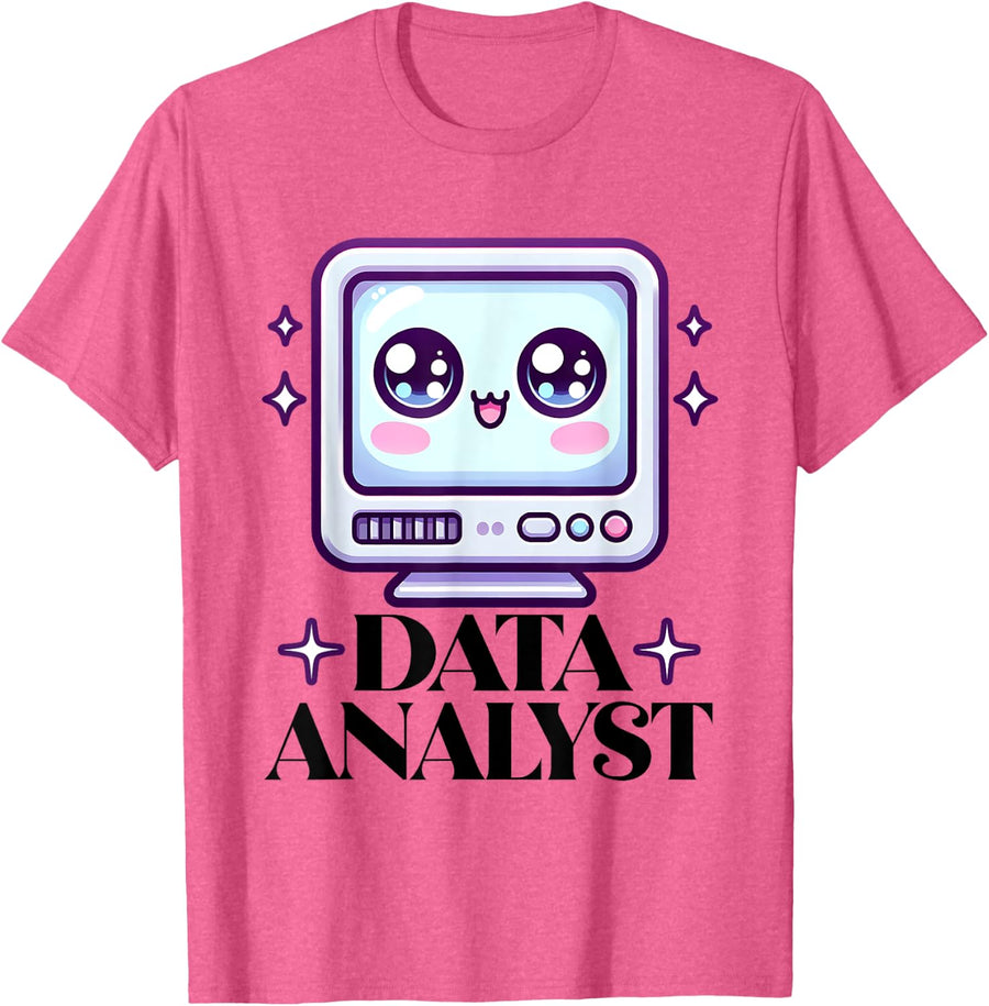 Data Analyst Data Science Major T-Shirt - Pink Heather