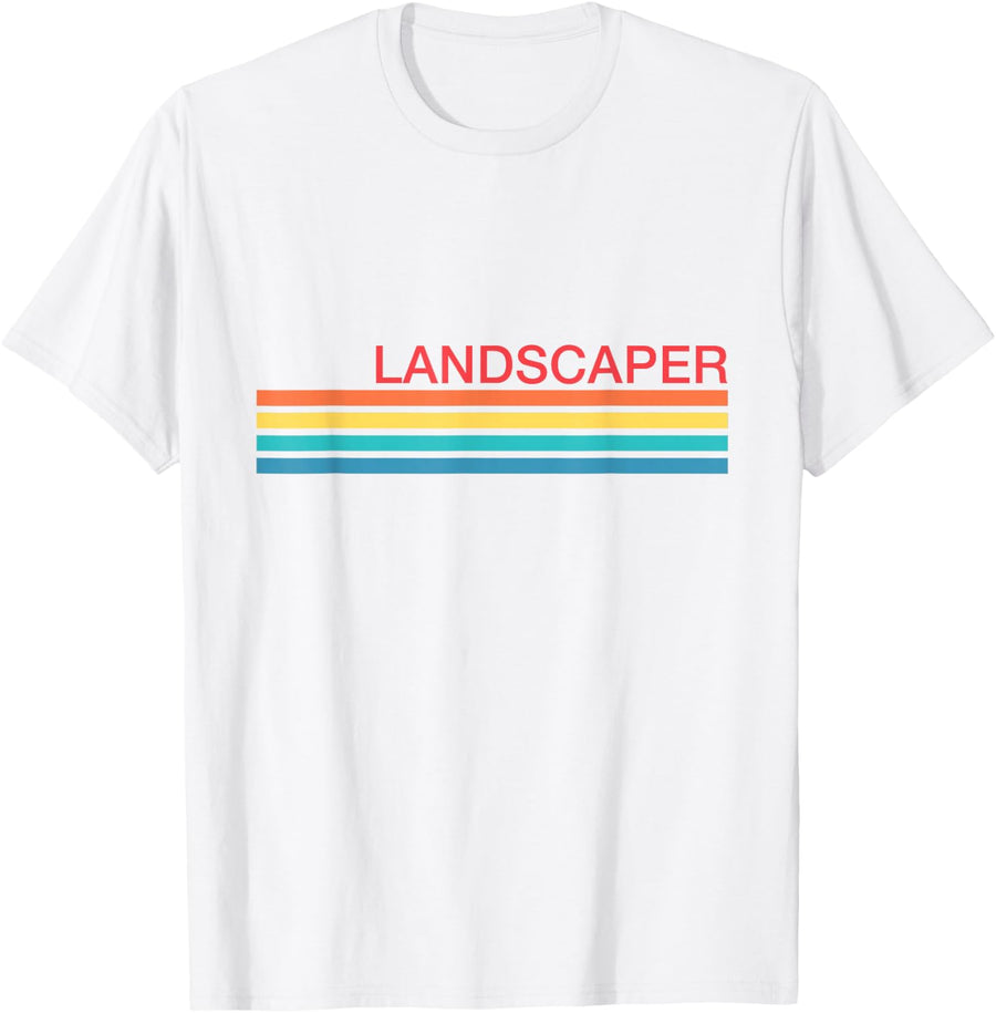 Landscaper - Colorful T-Shirt - White