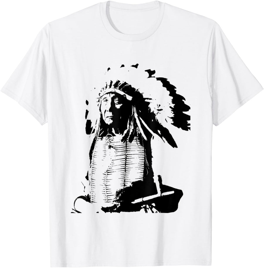 Native American Heritage American Indian Red Cloud T-Shirt - White