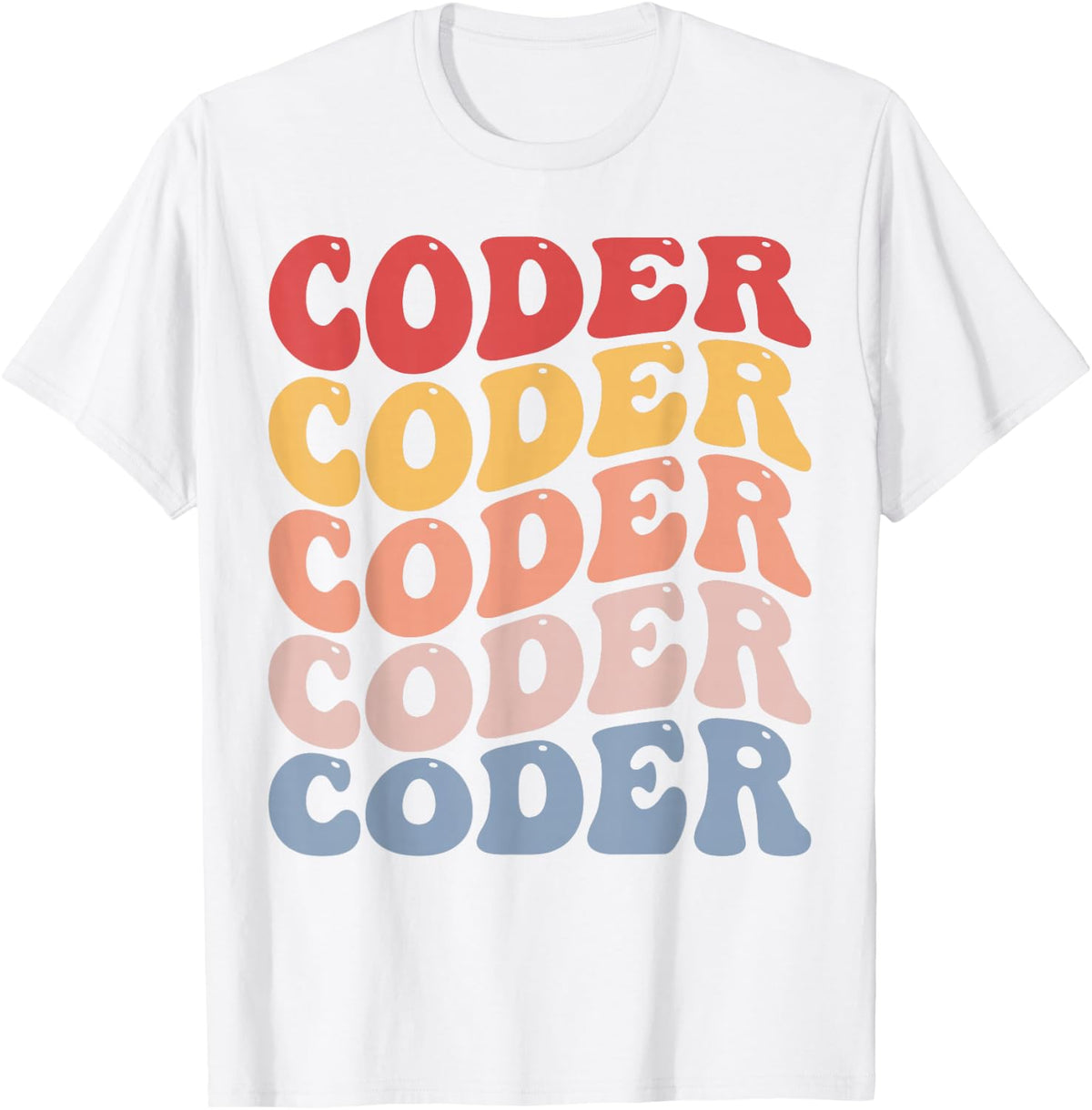 Coder Groovy Coding Programmer T-Shirt - White