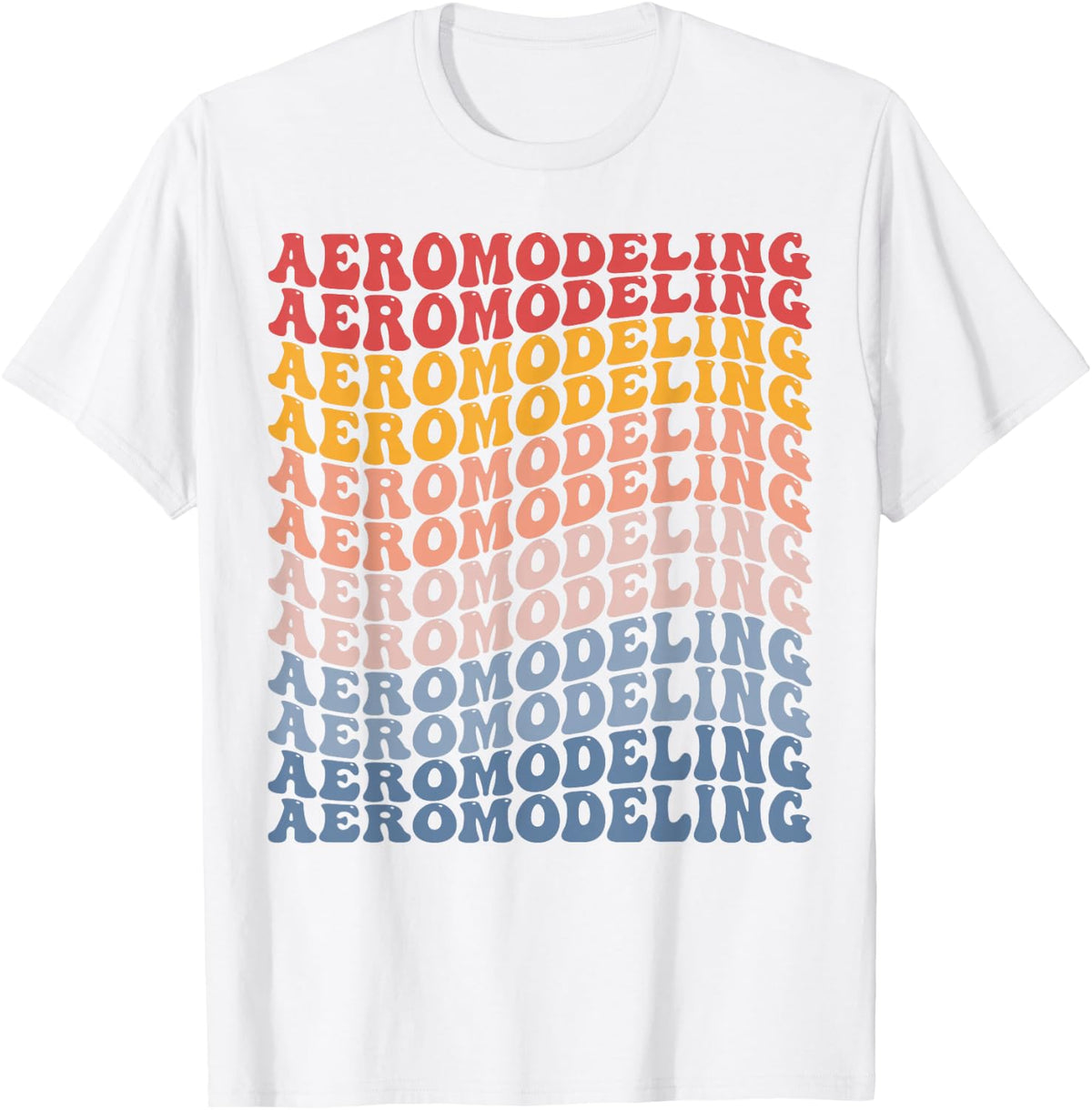 Aeromodeling Groovy Retro Sports T-Shirt - White