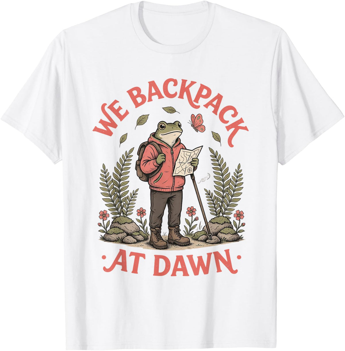 Solo Backpacking Alone Trekker Solo Camper Backpacker T-Shirt - White