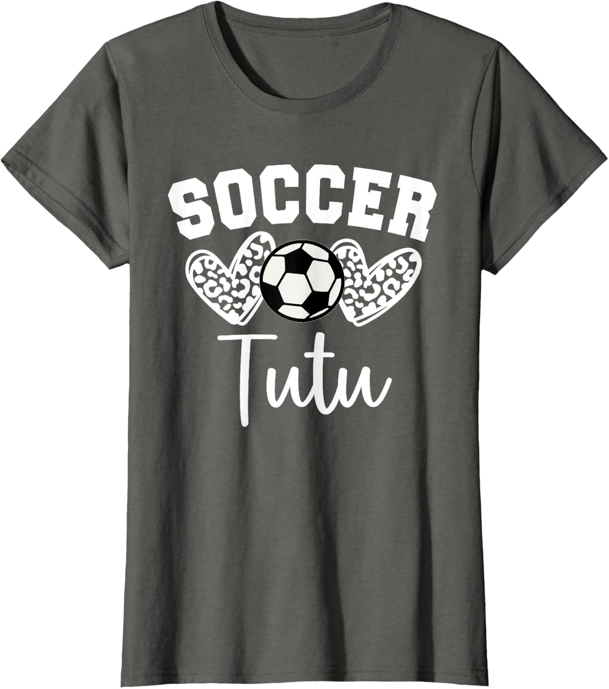 Soccer Tutu Matching Family Soccer T-Shirt - Asphalt Grey