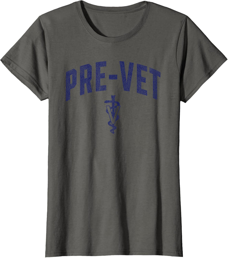 Pre-Vet Student Tee Vet School Pre Veterinary Medicine Student T-Shirt - Asphalt Grey