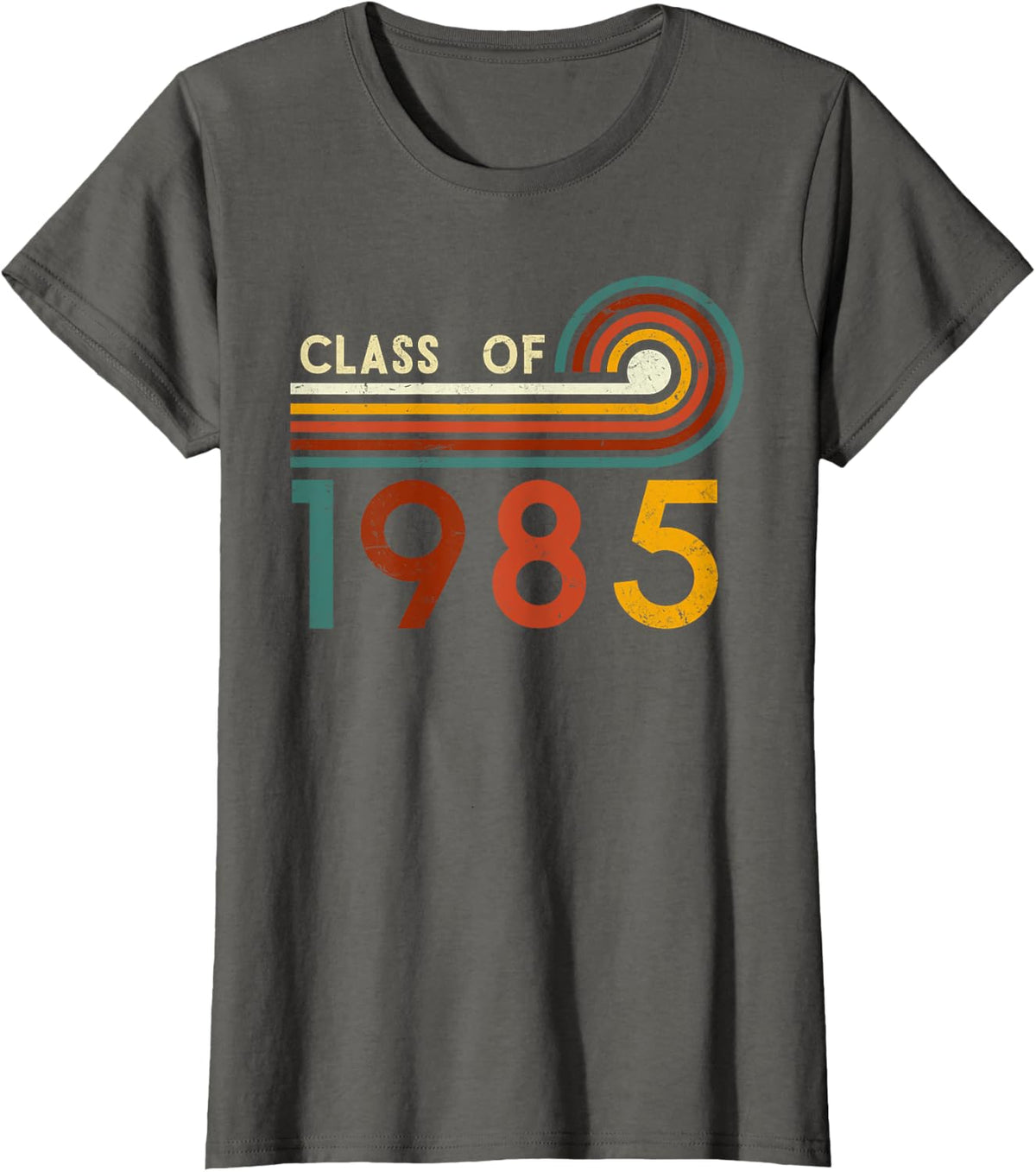 Vintage Retro Class of 1985 Reunion 40th Graduation Alumni T-Shirt - Asphalt Grey