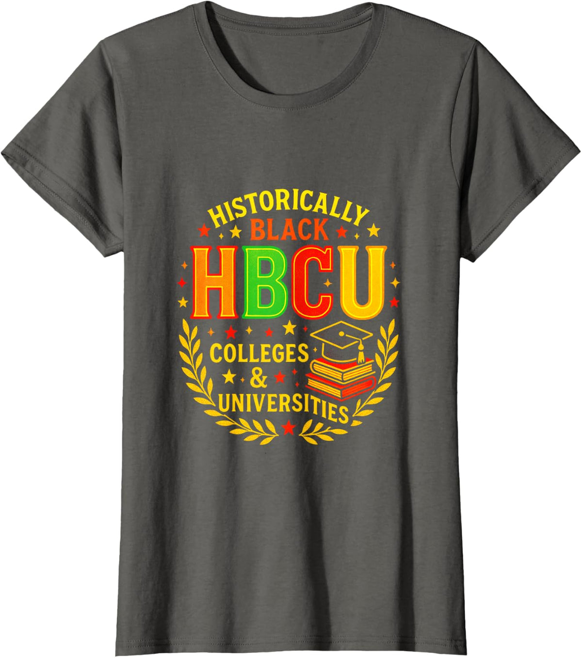 Historically Black HBCU Graduates Students Pride T-Shirt Tee for Men Women Kids - Asphalt Grey