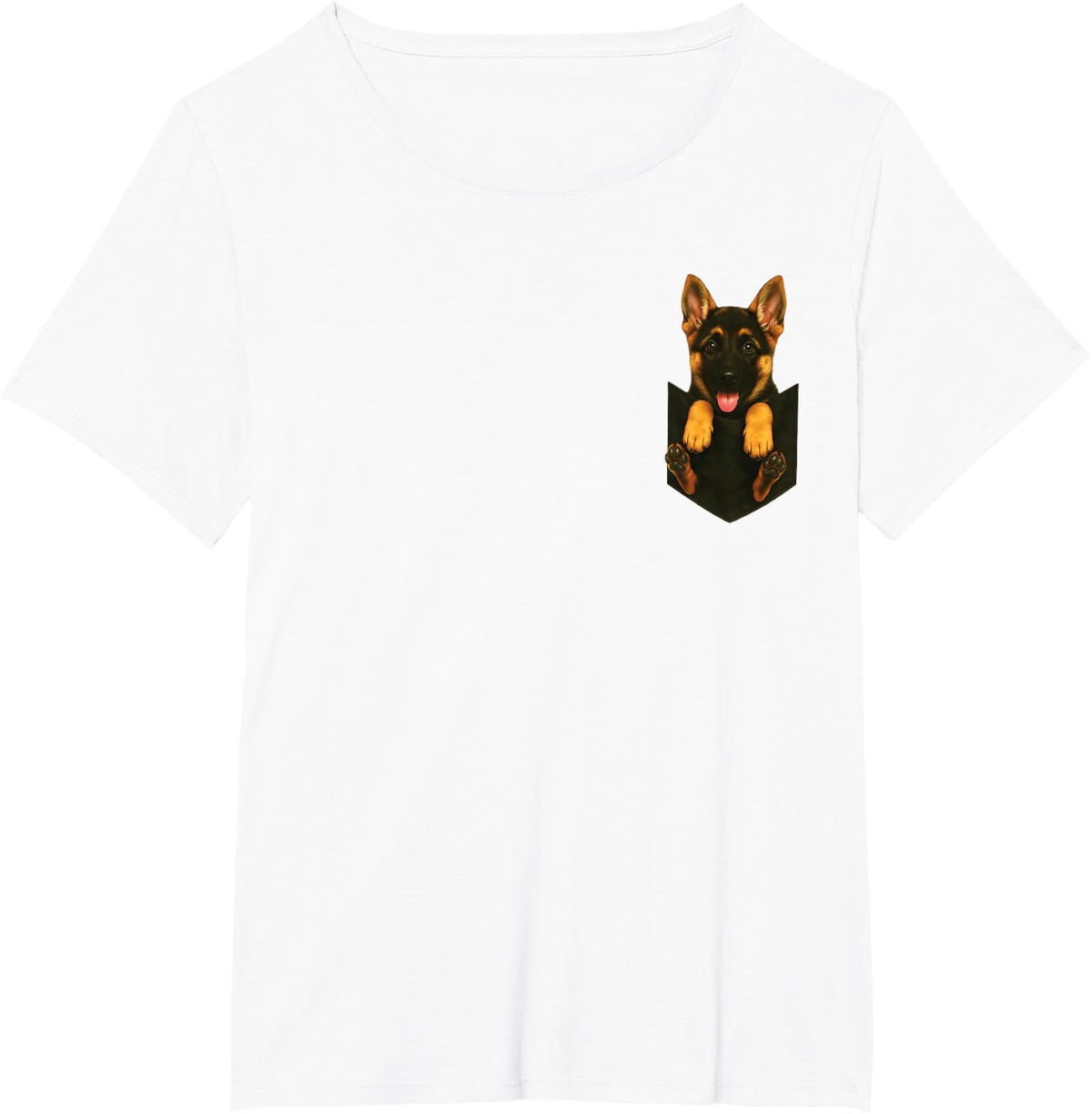German Shepherd T-Shirt - White