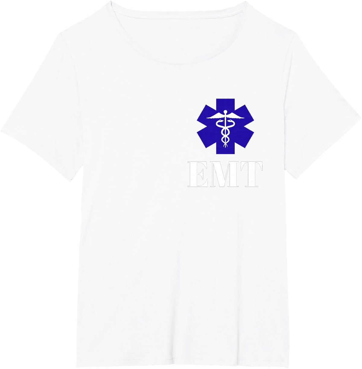 EMT Emergency First Responder T Shirt Paramedic Uniform T-Shirt - White