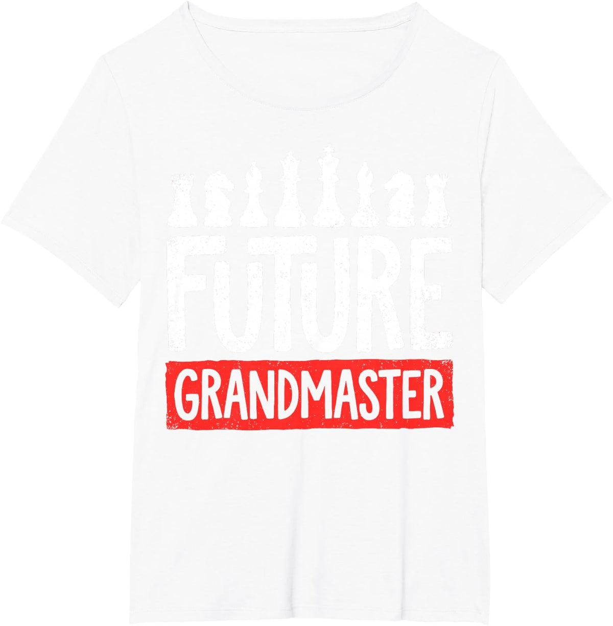 Future Grandmaster Playing Chess Kid Player Checkmate Tee T-Shirt - White