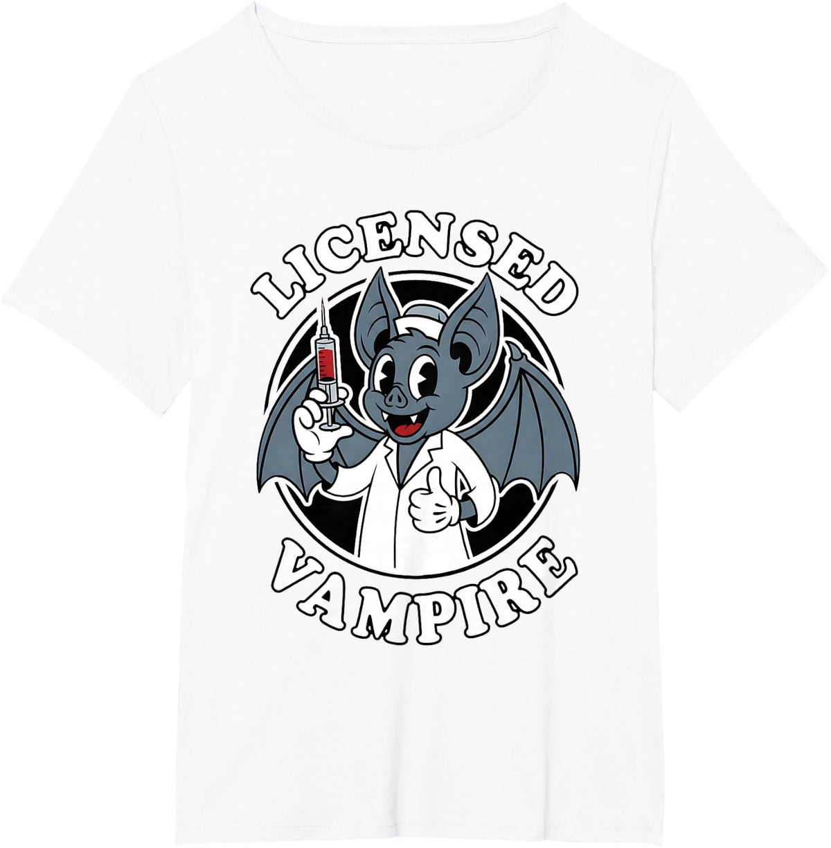 Licensed Vampire Phlebotomist Blood Draw Phlebotomy T-Shirt - White