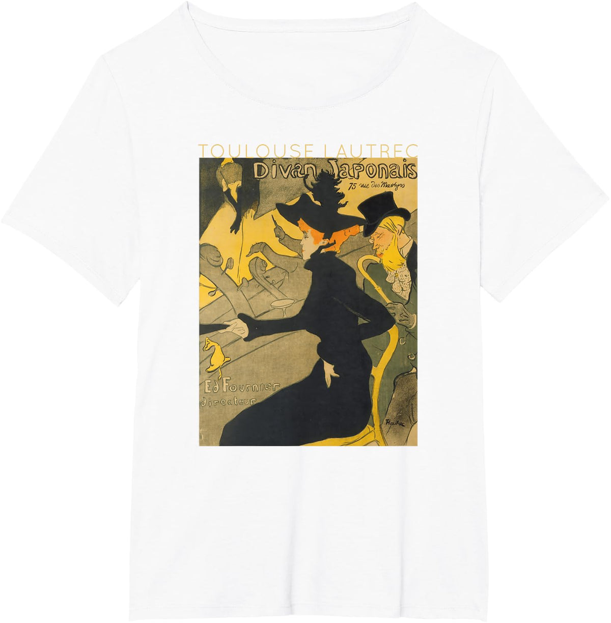 Toulouse Lautrec Divan Japonais for Artists T-Shirt - White