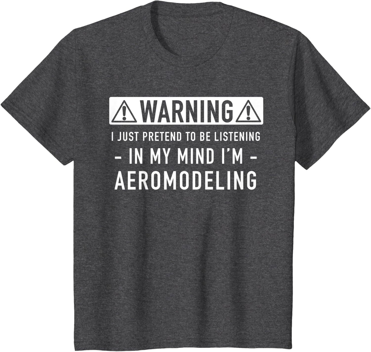 Aeromodeling gift T-Shirt - Dark Heather Grey
