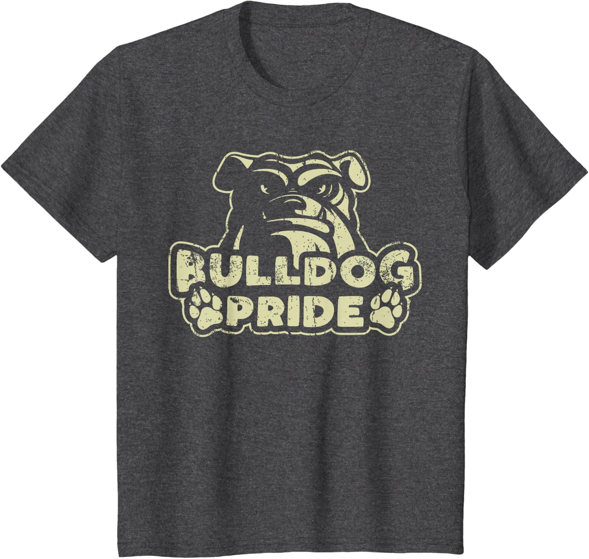 Bulldog Pride Vintage T-Shirt - Dark Heather Grey