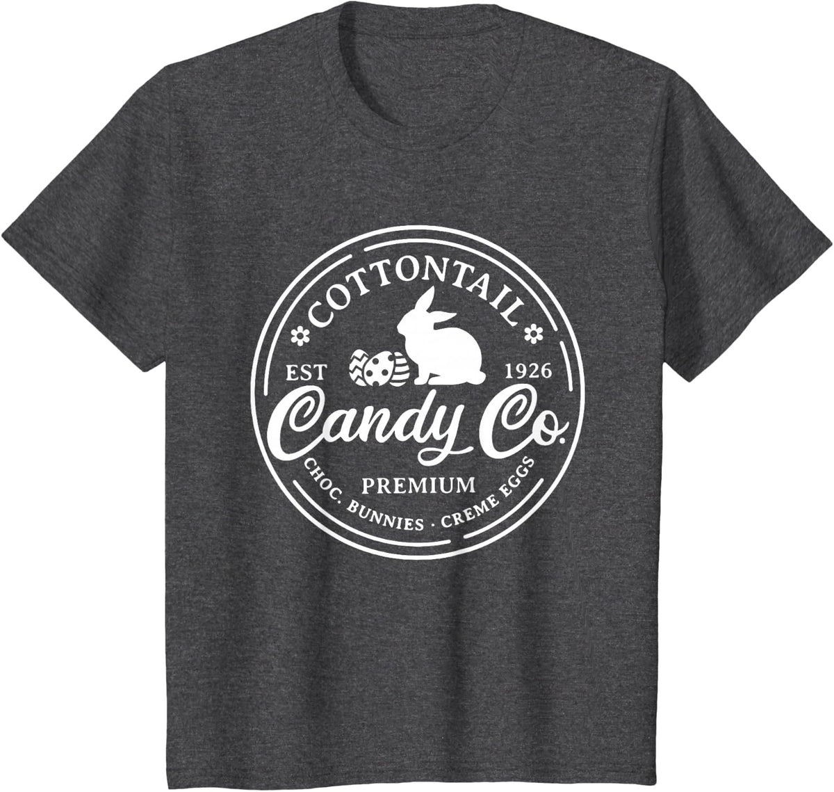 Cottontail Candy Company Easter Carrot Family Easter Day T-Shirt - Dark Heather Grey