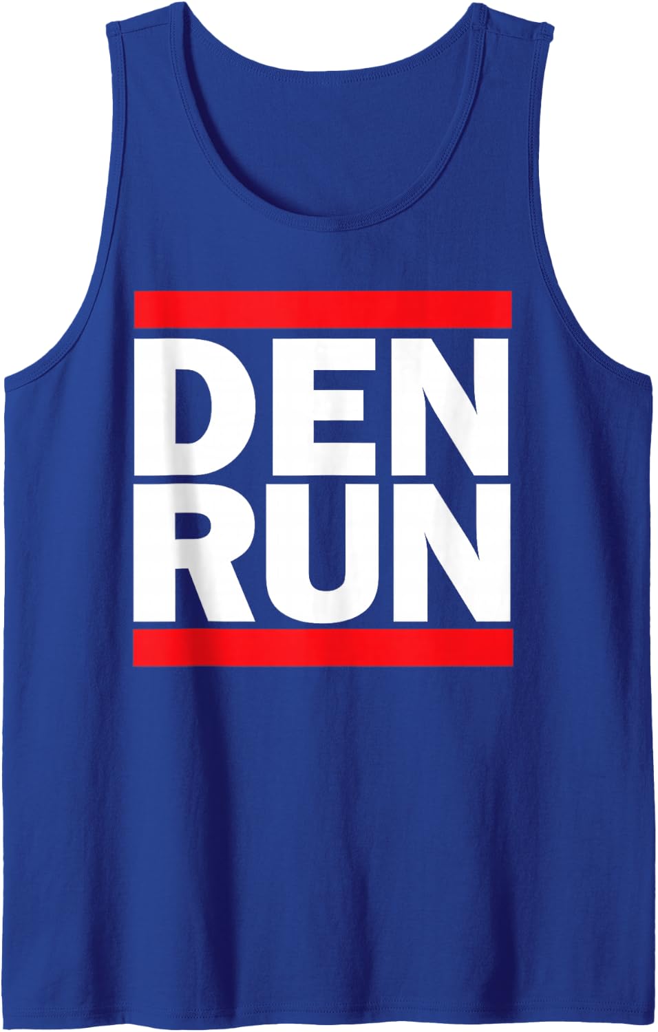 DEN Run Running Club Denver Runner Marathon Sleeveless Tank Top - Royal Blue