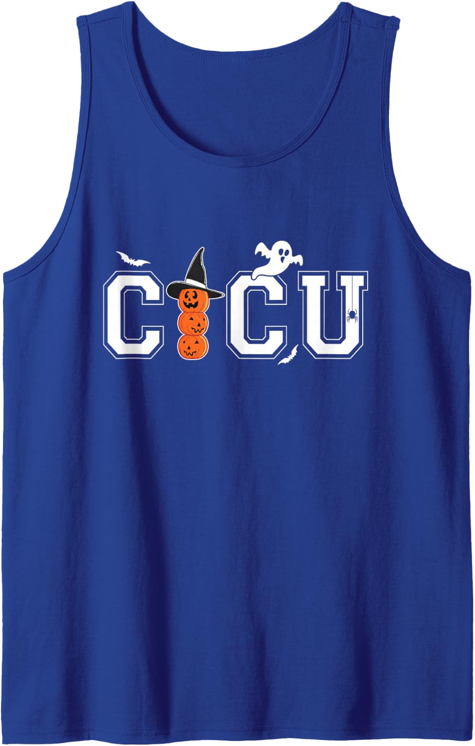 Cardiac ICU Nursing Squad CICU CCRN Nurse Halloween Costume Sleeveless Tank Top - Royal Blue