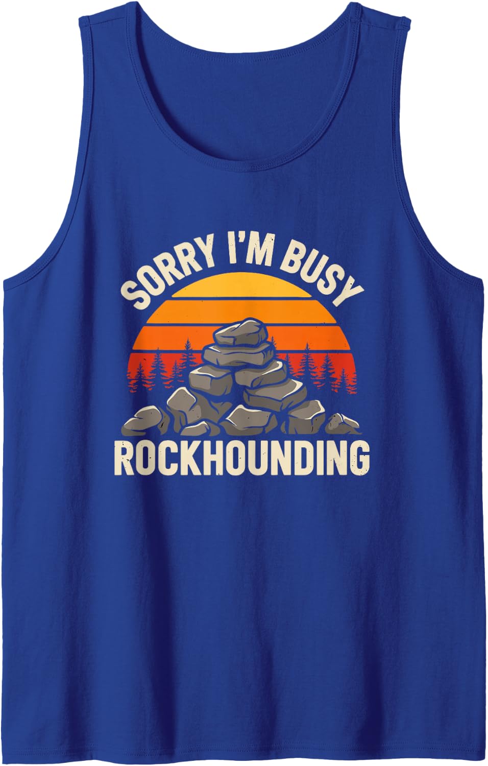 Collecting Rocks Since Forever - Present Excellent Geology Tank Top - Royal Blue