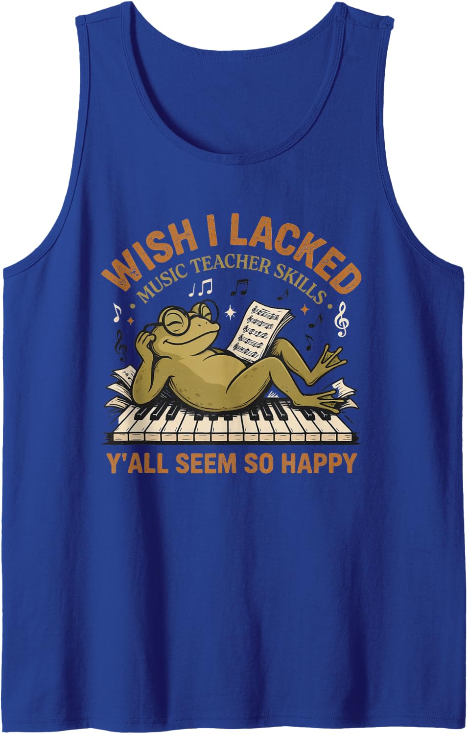 Music Teacher Music Educator Band Director Choir Director Tank Top - Royal Blue