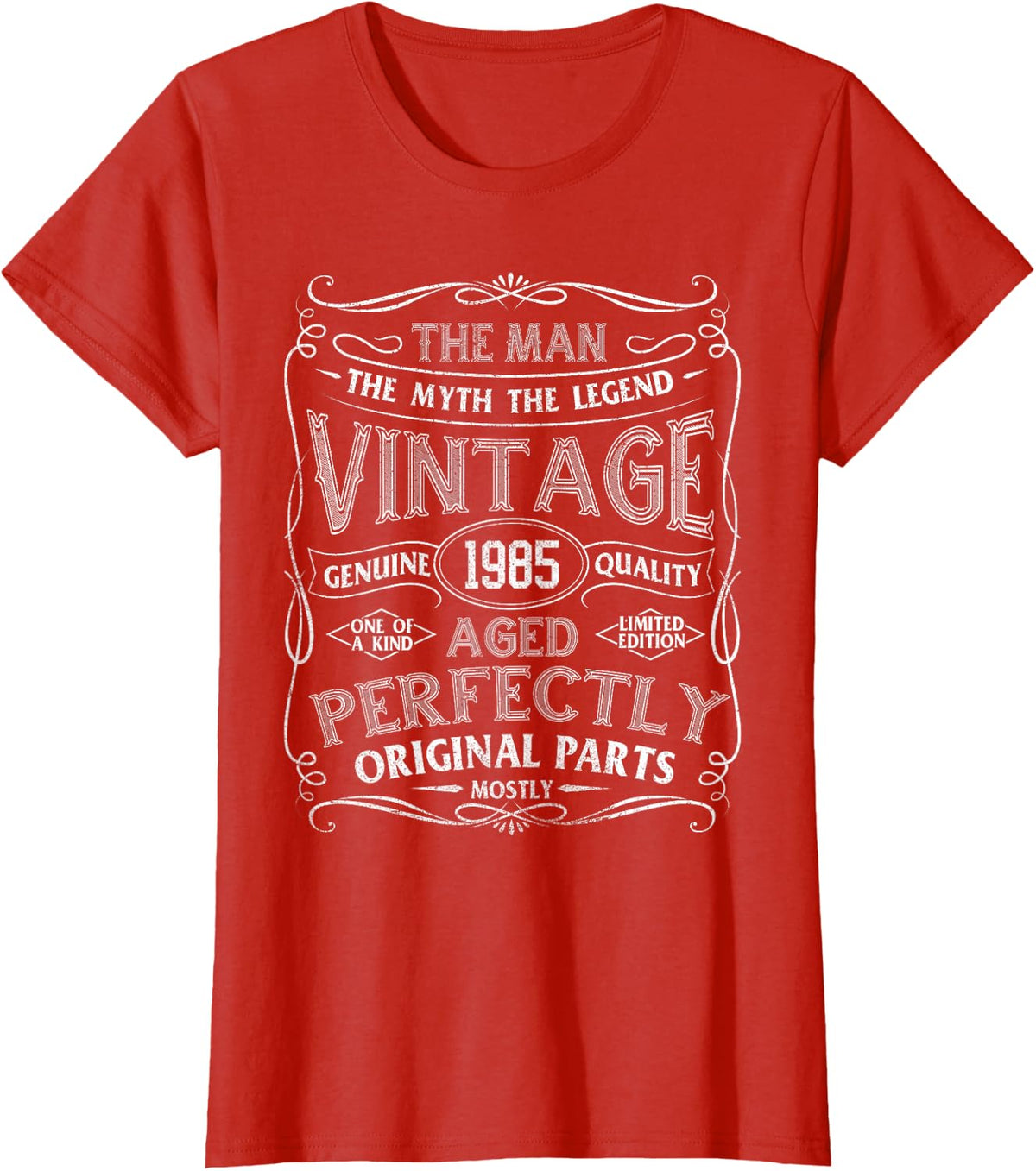 Man Myth Legend Vintage 1985 Birthday T-Shirt - Red