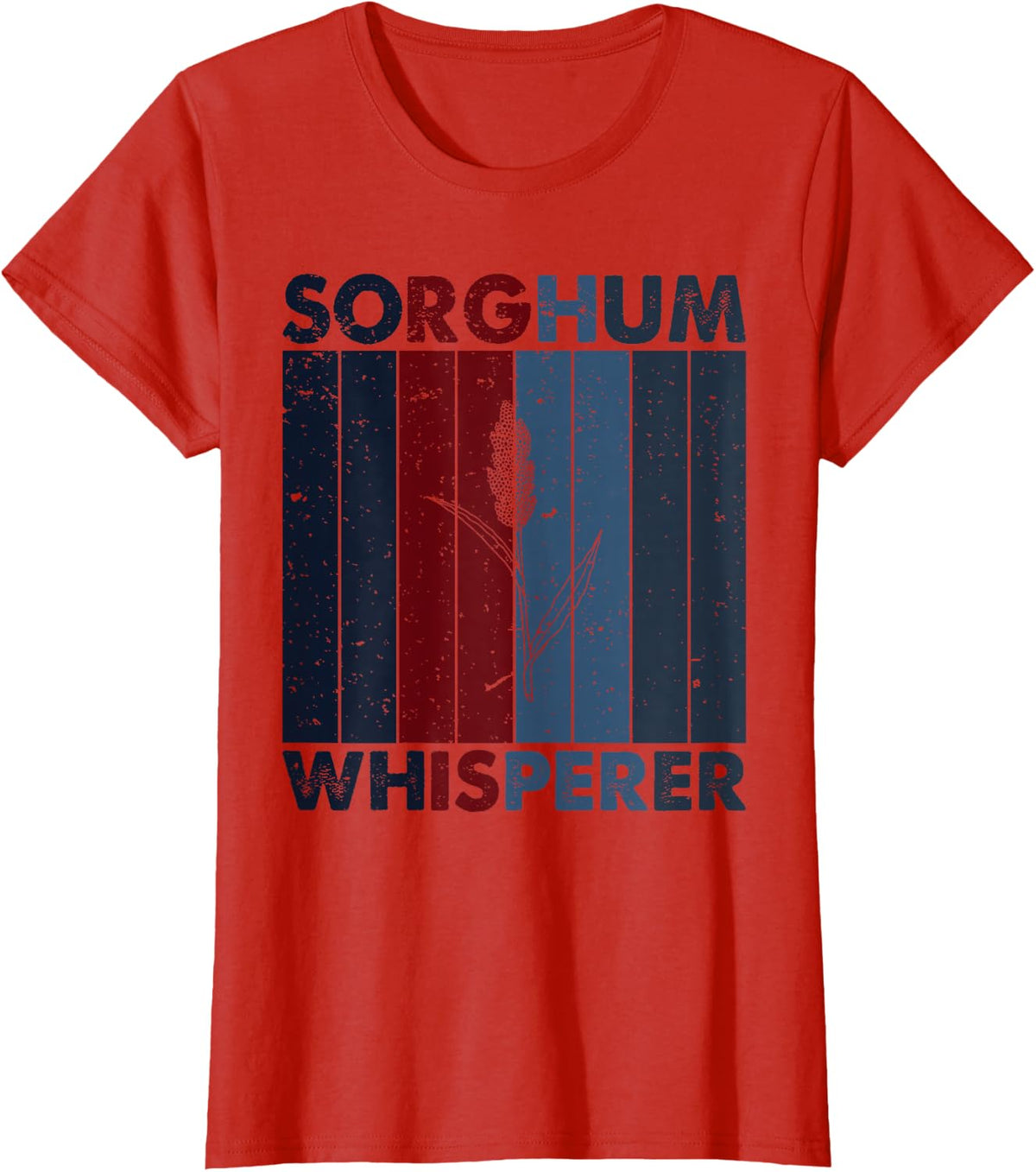 Getreideflüsterer - Agriculture Farmer Vintage Sorghum T-Shirt - Red
