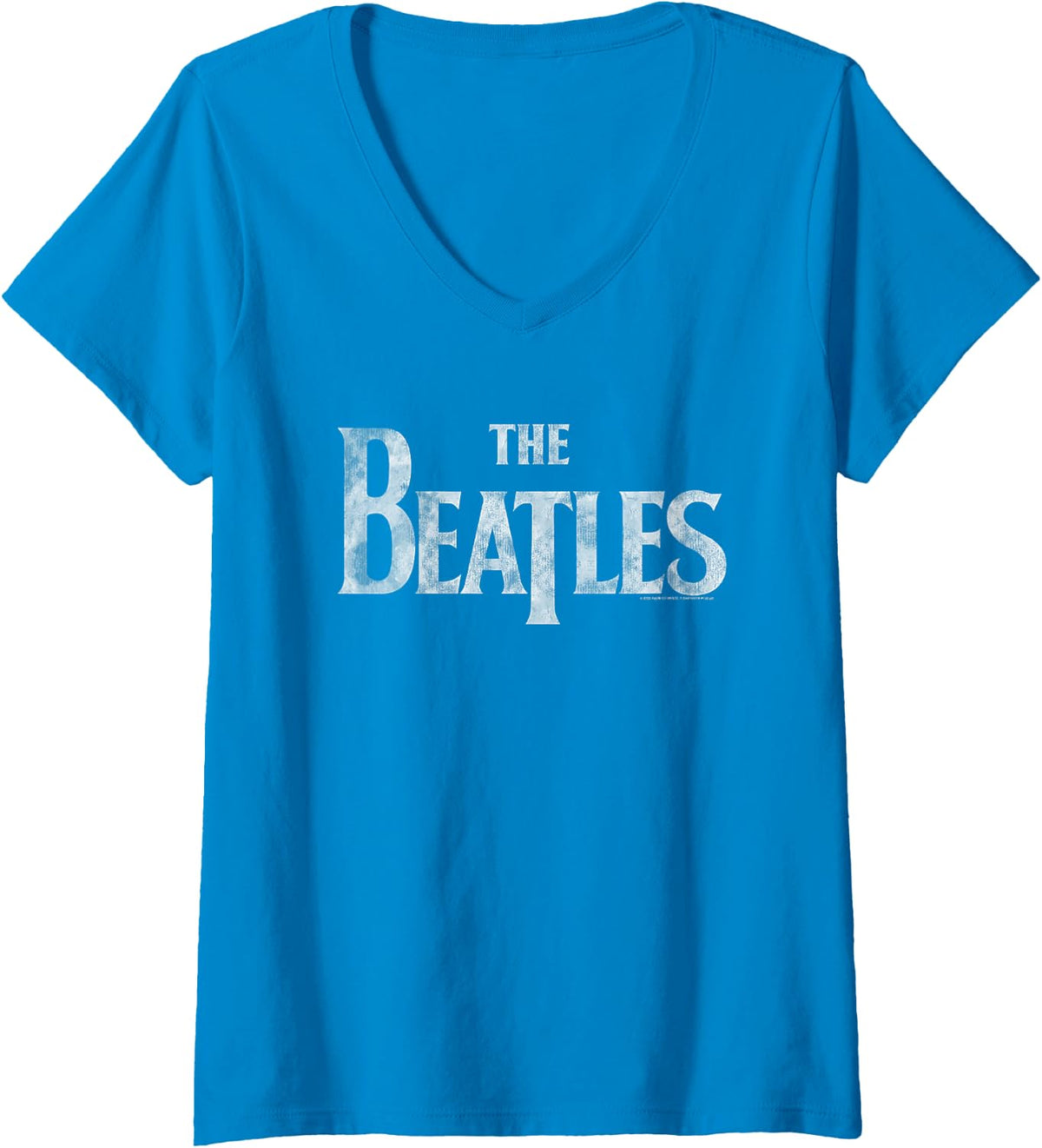Women's The Beatles V-Neck T-Shirt - Sapphire Blue