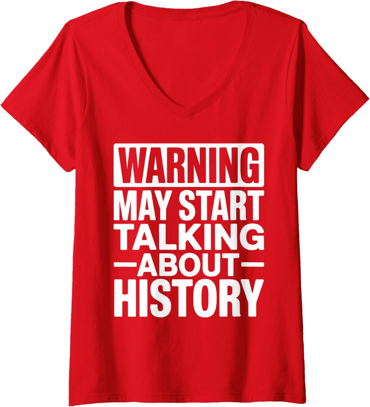 Women's Historian Art for Men Women History Teacher History Buff V-Neck T-Shirt - Red
