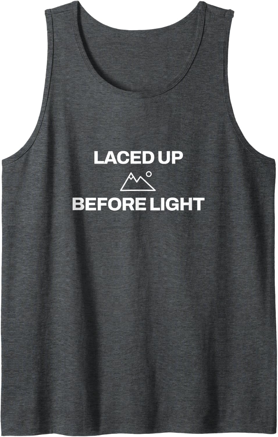 Hiking Trail Outdoors Summit Nature Lover Backpacking Sleeveless Tank Top - Dark Heather Grey