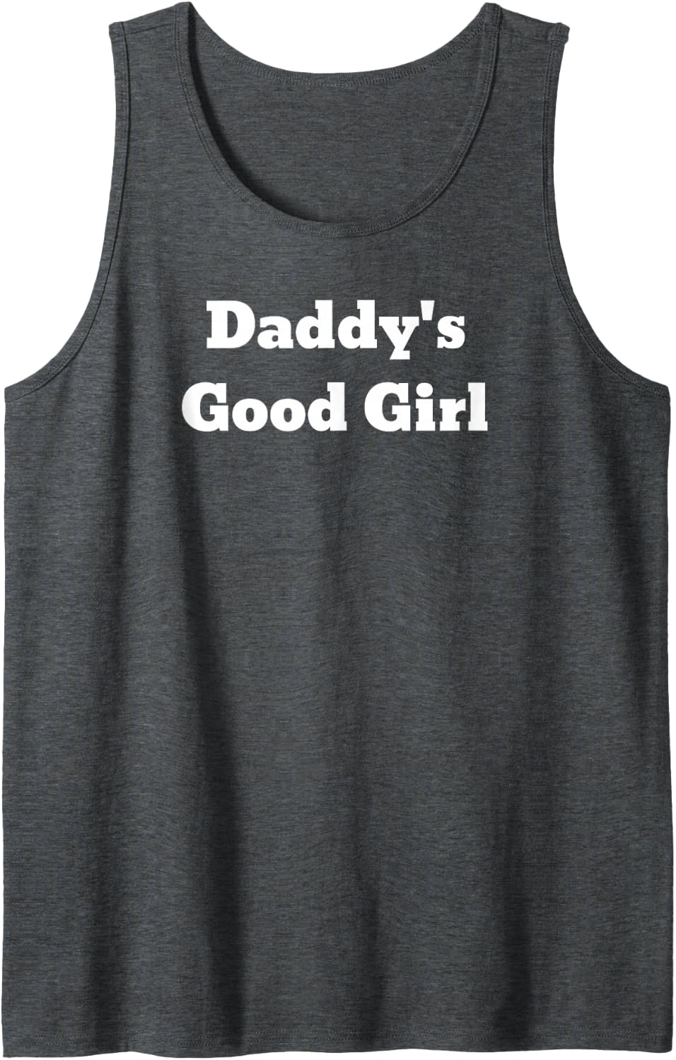 Daddy's Good Girl Tank Top - Dark Heather Grey