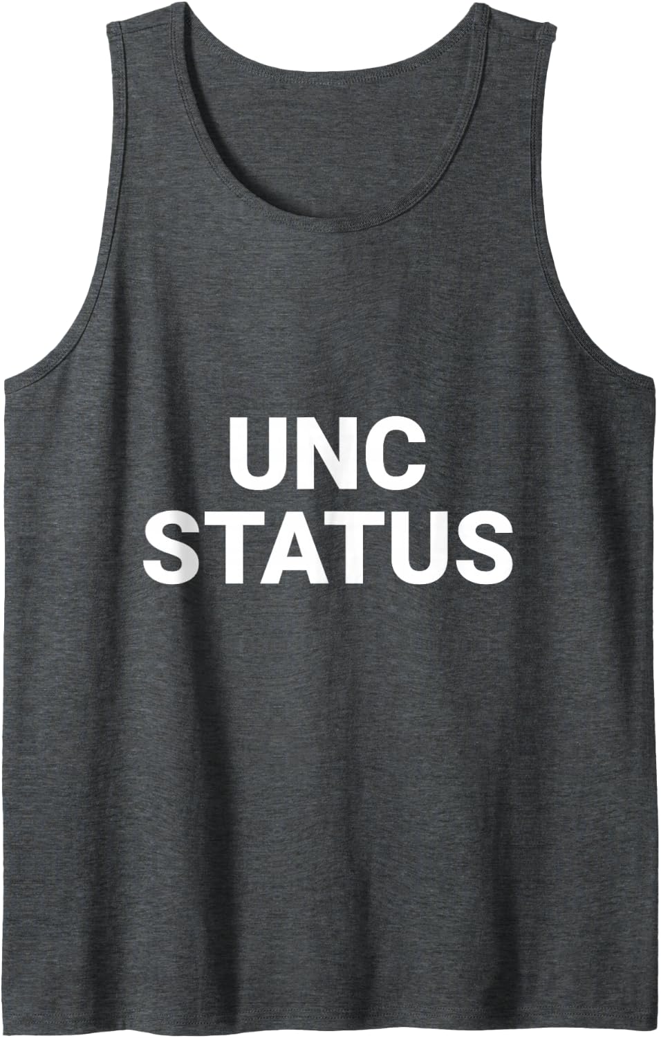 Unc Status Funny Uncle Slang Tank Top - Dark Heather Grey