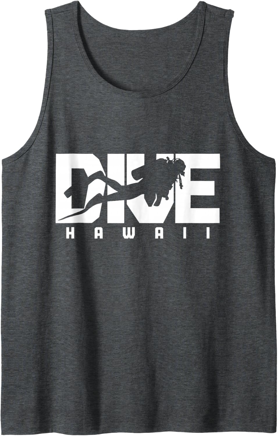 Scuba Diving Dive Hawaii Scuba Diver Tank Top - Dark Heather Grey