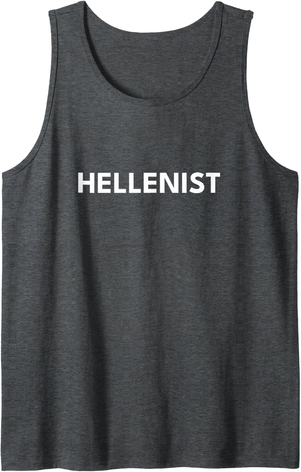 Hellenist Sleeveless Tank Top - Dark Heather Grey
