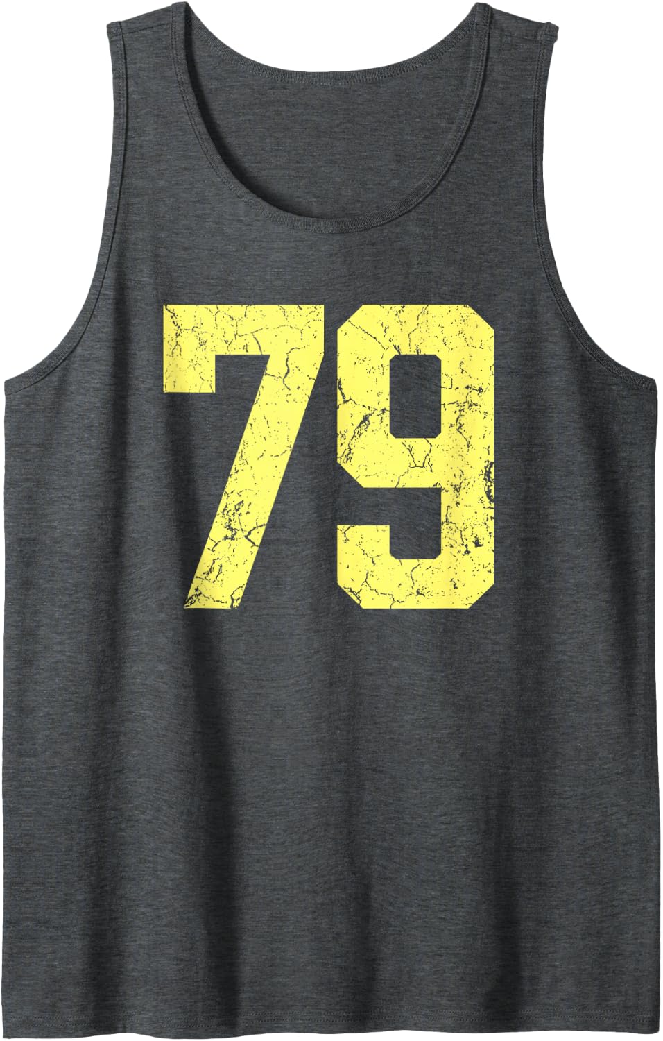 Fan Sleeveless Tank Top - Dark Heather Grey