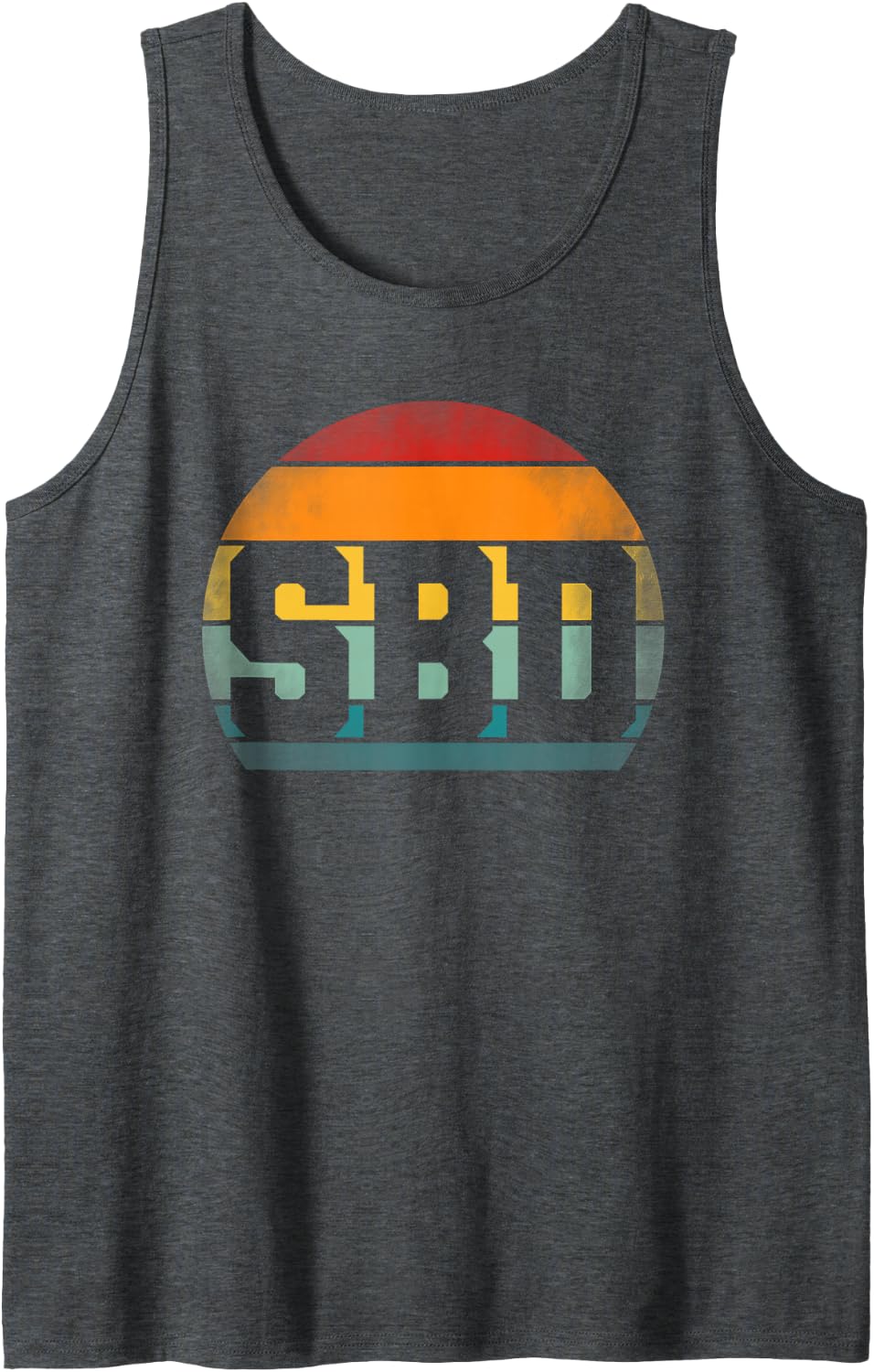 SBD Squat Bench Deadlift Weight Sports Powerlifting Sleeveless Tank Top - Dark Heather Grey