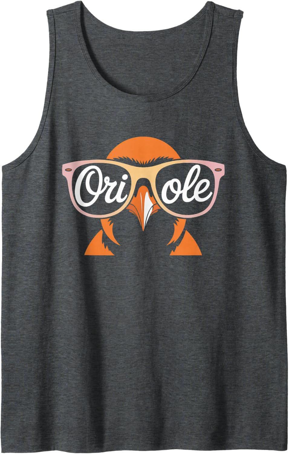 Oriole Tshirt Retro Vintage Gift for Men Women Boy Girl Bird Tank Top - Dark Heather Grey