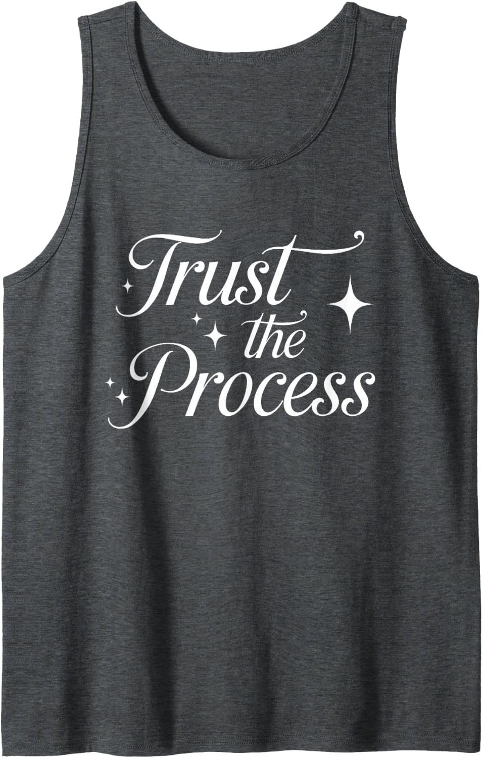 Trust the Process Tank Top - Dark Heather Grey
